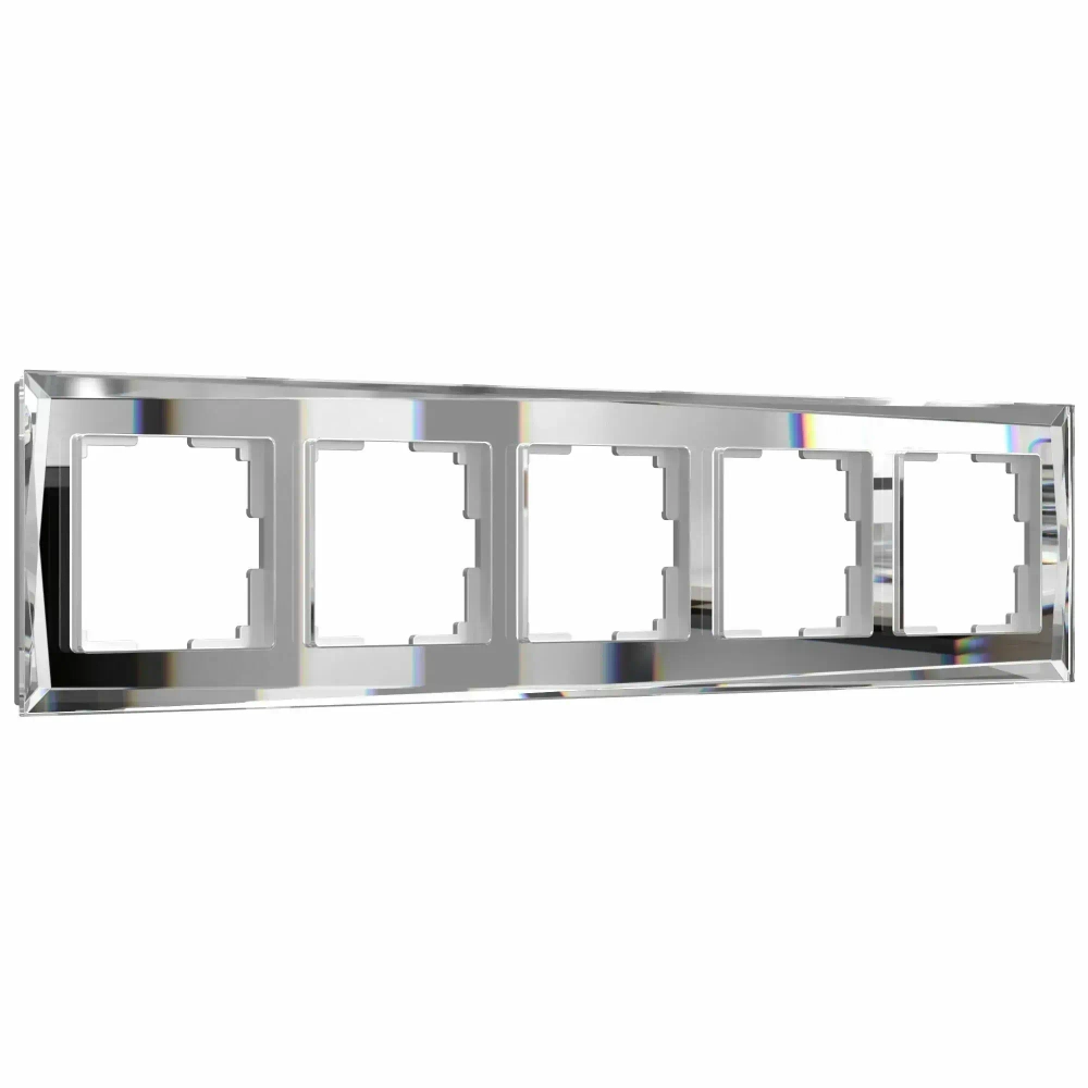 Рамка на 5 постов Diamant (зеркальный) W0051220