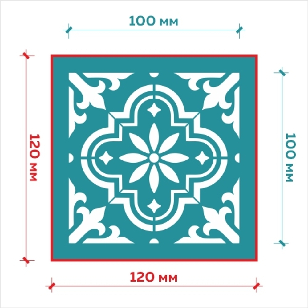 Клеевой трафарет 002