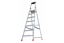 SAFETY Складная стремянка 7 ступ. с полочкой
