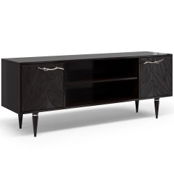 Тумба под ТВ Арт Колор leaves 155см Классик Сильвер Терпкий коричневый