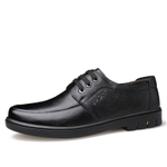 EGCHI Casual Leather Shoes Men"s Mid top Black