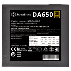 Блок питания 650W Silverstone SST-DA650-G 80 PLUS Gold RTL
