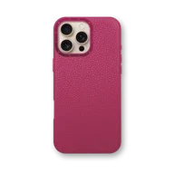 Чехол для iPhone 16 - Зернистая кожа - розовый