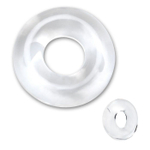 Плотное толстое прозрачное кольцо на пенис (Цвет: прозрачный)