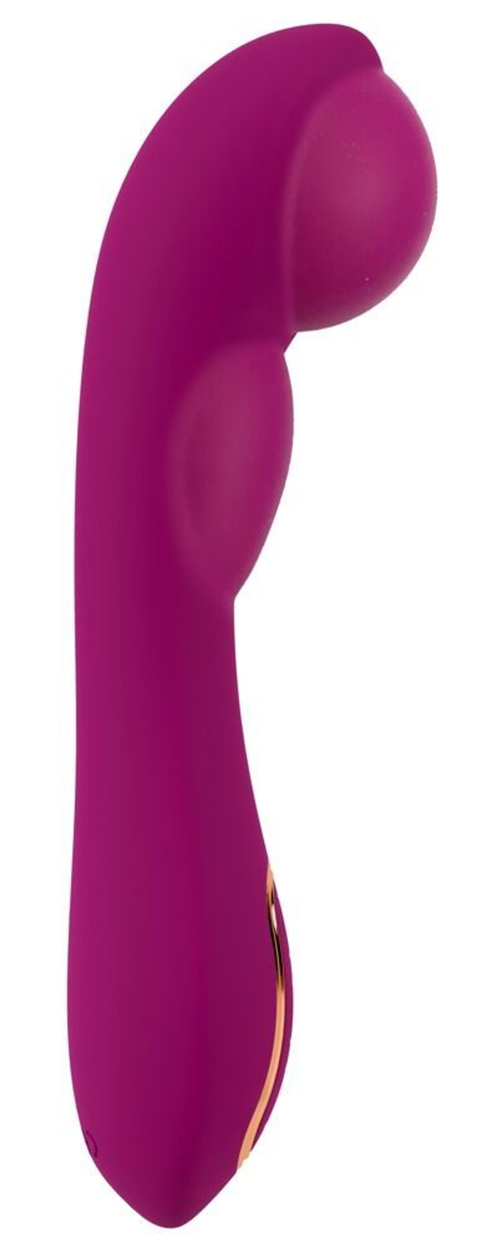 Лиловый вибратор с функцией расширения Inflatable Vibrator - 21,1 см.