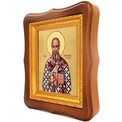 Аверкий Иерапольский, равноапостольный епископ. Икона на холсте.