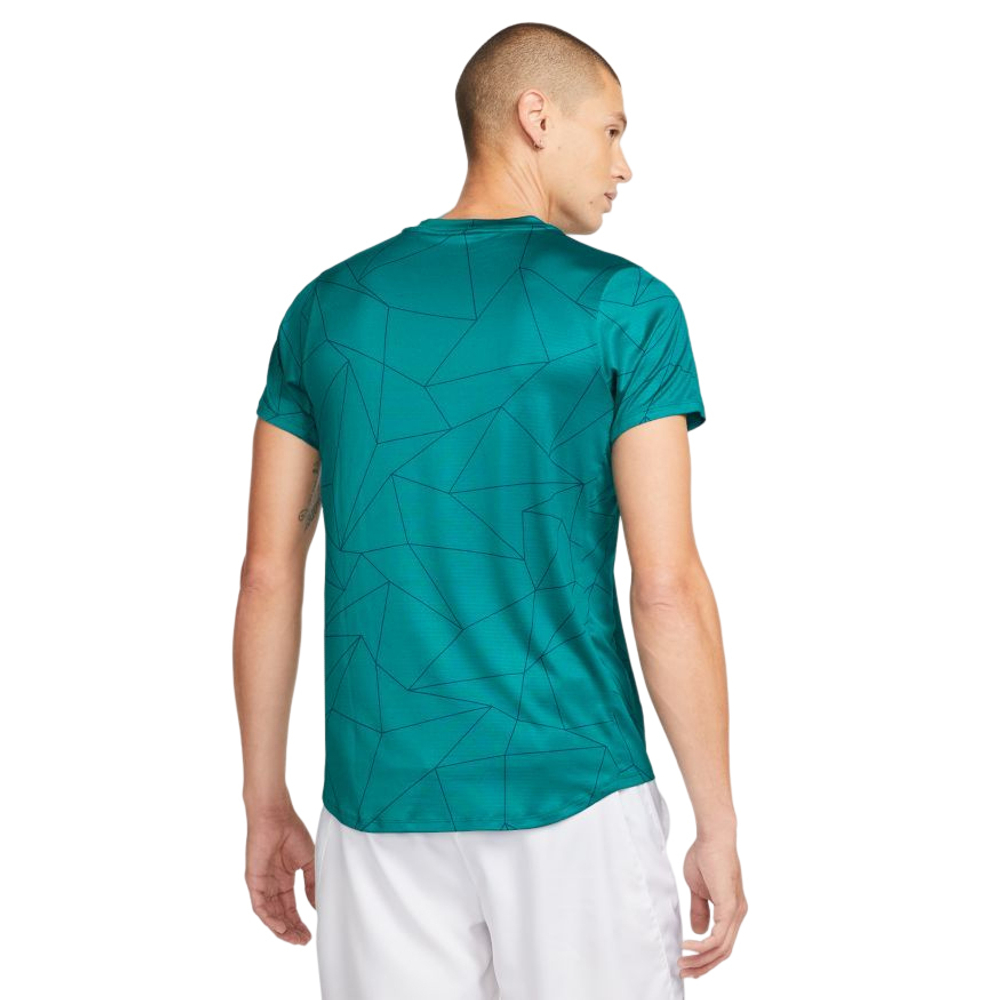 Футболка мужская теннисная Nike Court Dri-Fit Advantage Crew M - bright spruce/white