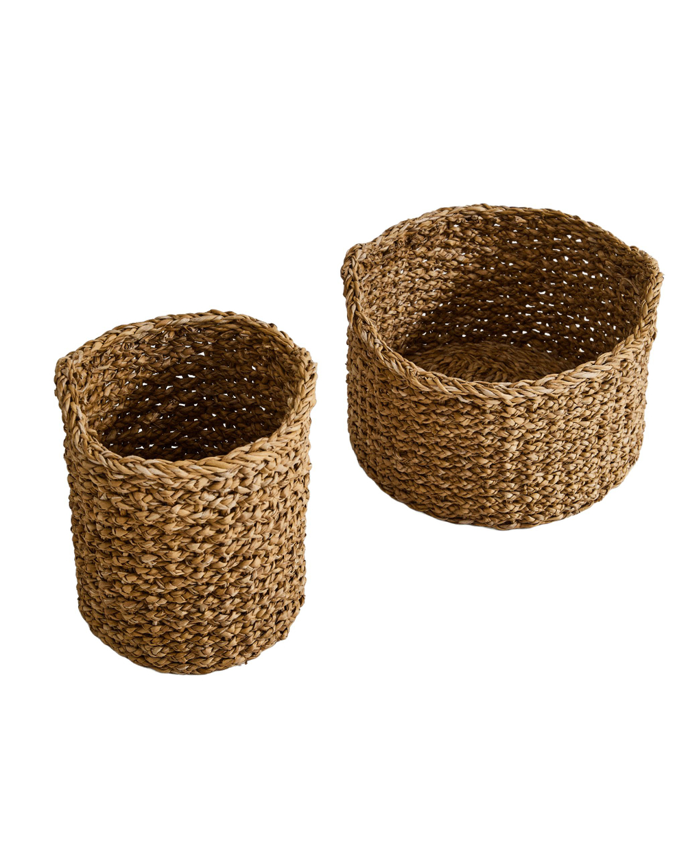 Zara Home Корзина из морской травы, цвет бежевый, 25 см