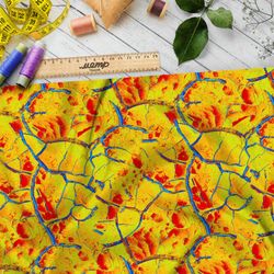 Ткань саржа потрескавшаяся горячая земля