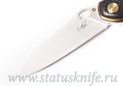 Нож Чебуркова Ворон М390 Карбон Лимитированная серия "Golden Raven"фотография - 2