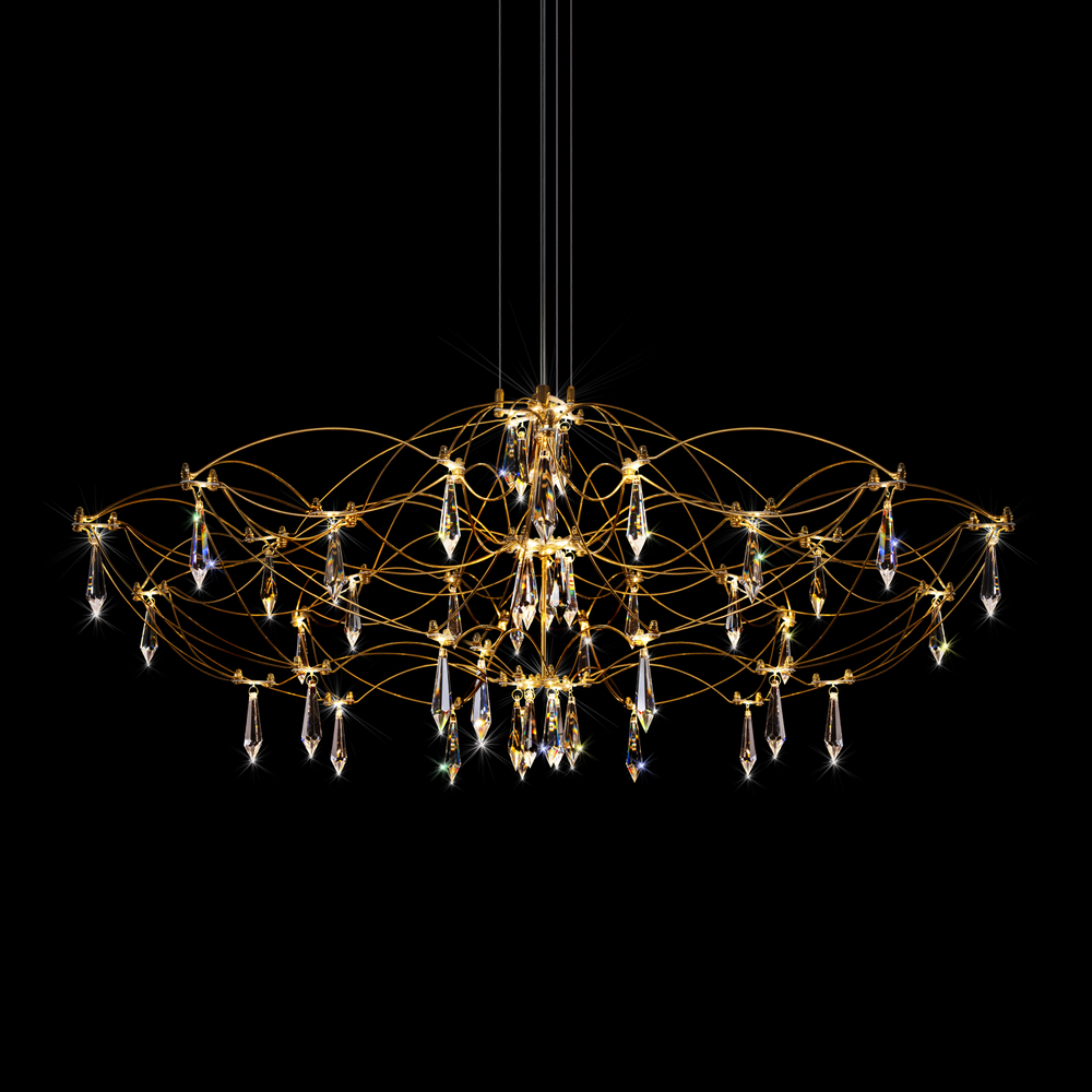 Подвесная светодиодная люстра Loft It Mira 10586/900 Gold Asfour