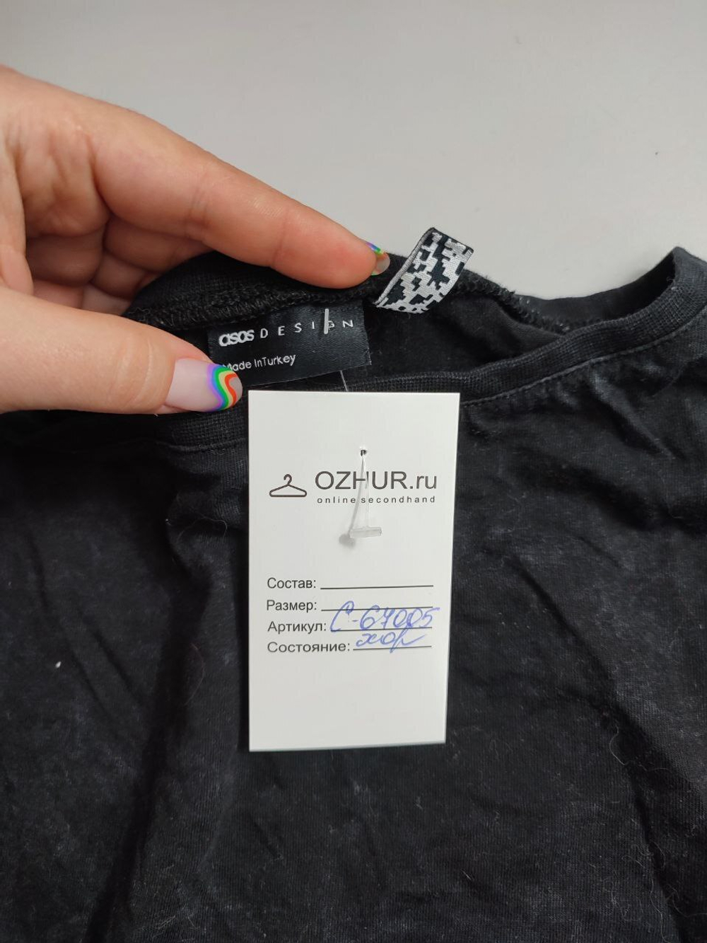 Лонг Asos черный 42 размер