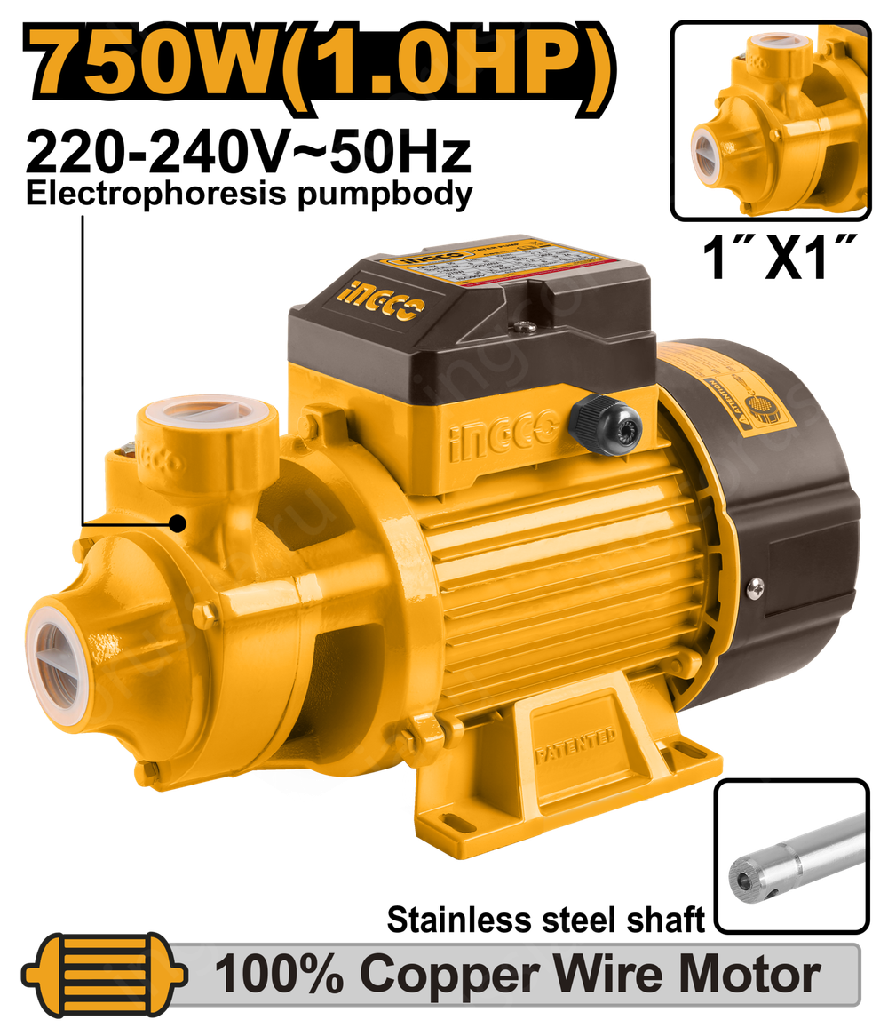 Водяной насос 50 л, 750 Вт, кор