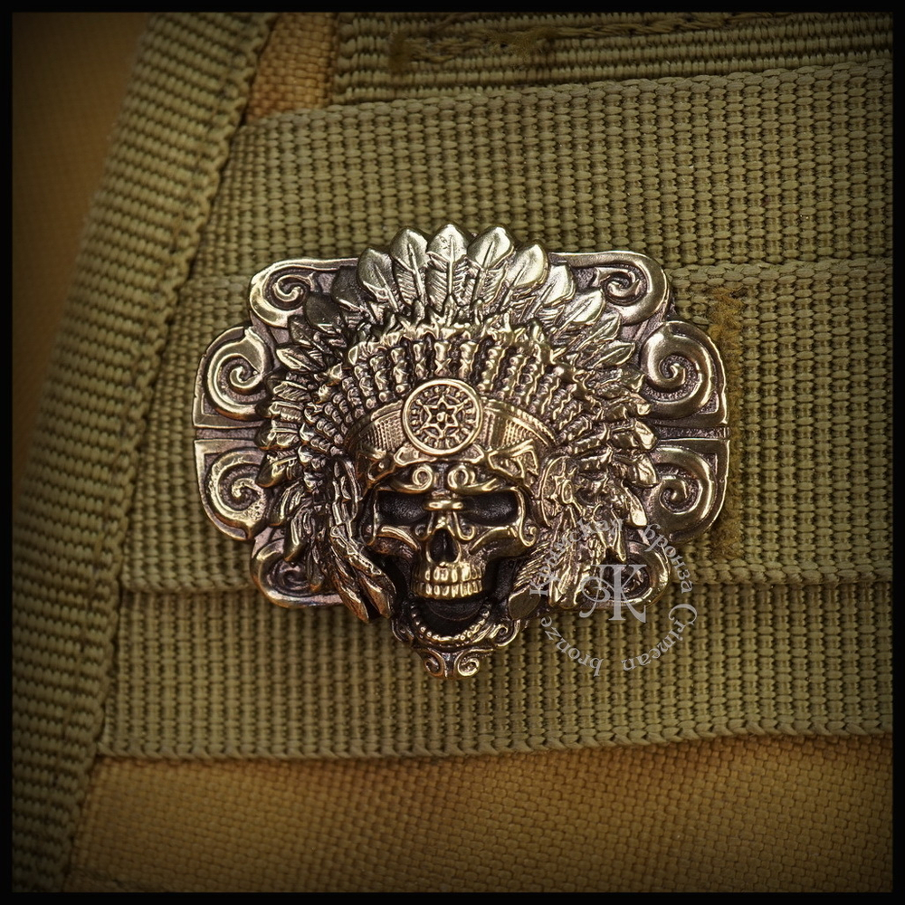 Клипса для системы MOLLE "Вождь" , латунь