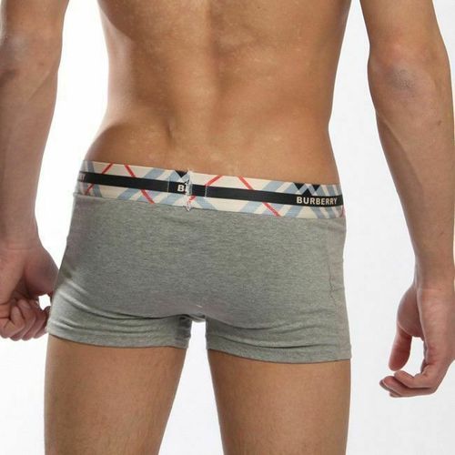 Мужские трусы боксеры серые Burberry Brit Grey Boxer