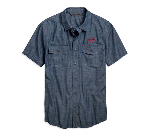 Рубашка Embroidered Chambray Slim Fit Harley-Davidson