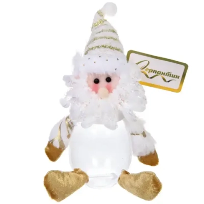 Игрушка новогодняя «Сказка» 10*26 см, с отделением под конфеты (микс)