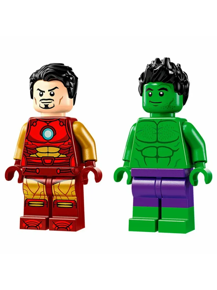 Конструктор Marvel 76287 Железный человек с байком и Халк