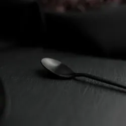 Ложка чайная 14 см матовая черный цвет Black Sapporo PVD P.L. - Davinci [12]