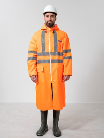 Плащ влагозащитный сигнальный с СОП ExtraVision WPL (225 гр/м2) - ПОД ЗАКАЗ