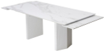 Стол М-City DISAUR Моцарт 200 Белый мрамор, стекло, Белый