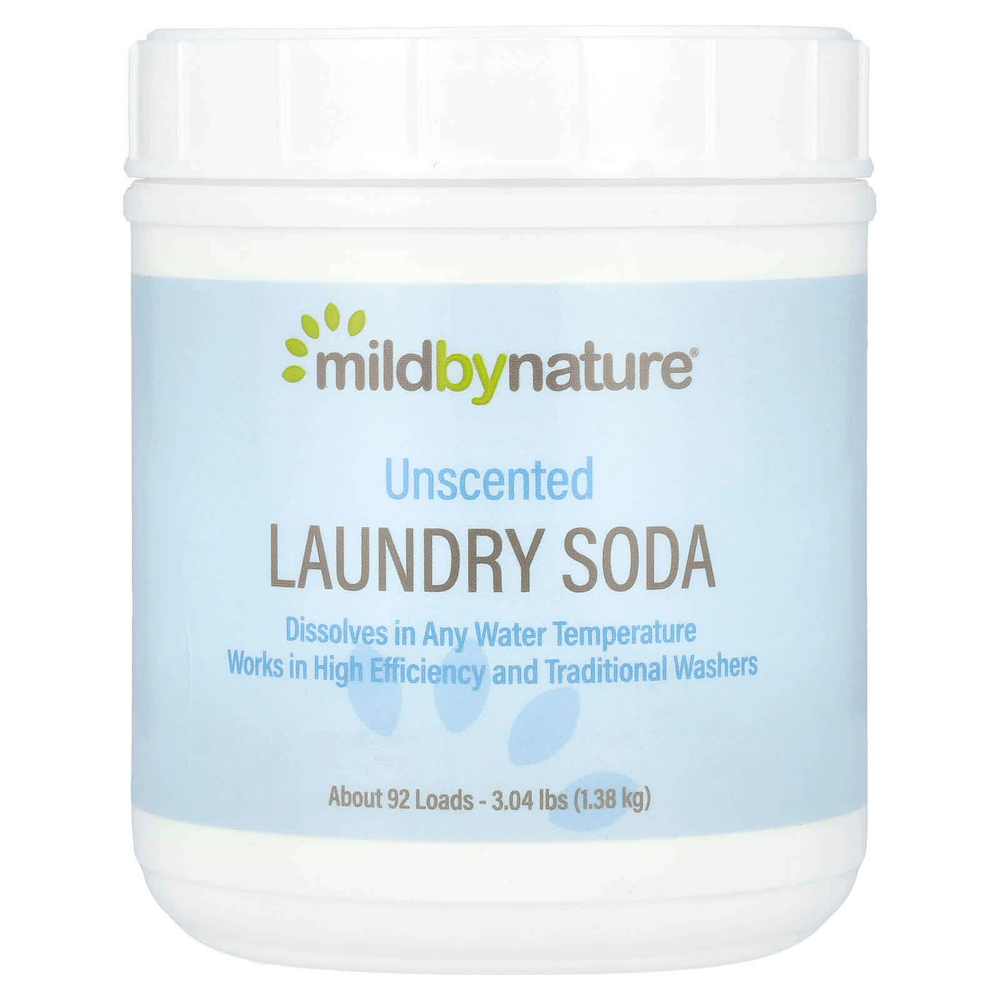 Mild By Nature, сода для стирки, без запаха, 1,38 кг (3,04 фунта)