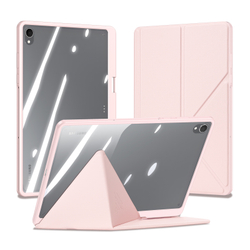 Чехол книжка розового цвета для планшета Samsung Galaxy Tab S11, серия Magi Series Case от Dux Ducis