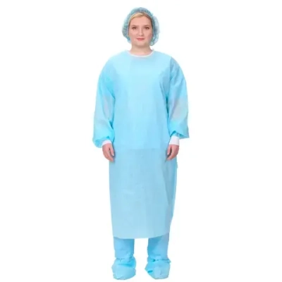 Халат хирургический стерильный Лайт тип 2 140 см размер 48-50 рукав манжета