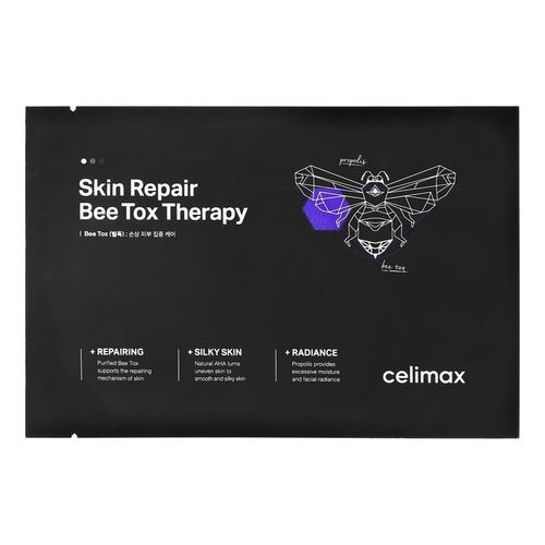 Celimax Skin Repair Bee Tox Therapy - Восстанавливающая маска для сияния и ровного тона, 1шт