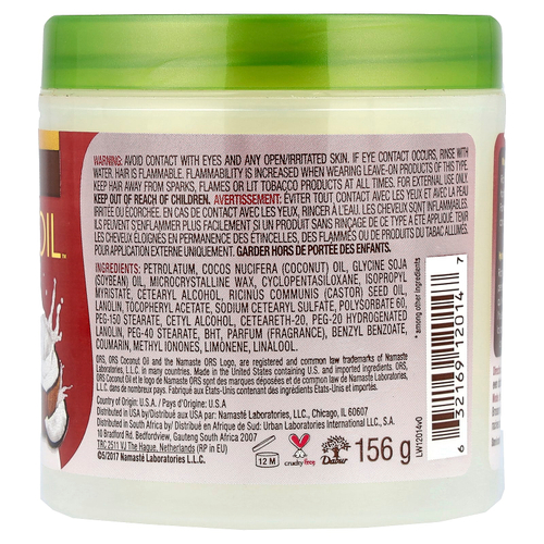 ORS, Coconut Oil™, волос и кожи головы, Hairdress™, 156 г (5,5 унции)