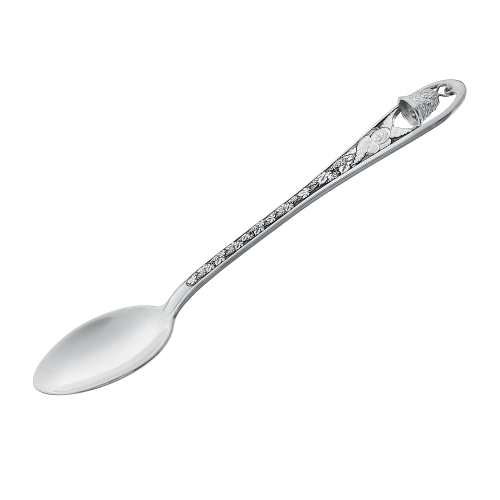 Ложка  из серебра/Чернение