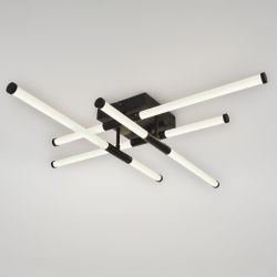 Светильник потолочный светодиодный ЭРА Модерн Fliss CLL-1 72W 3K-6K RC BK с ду черный