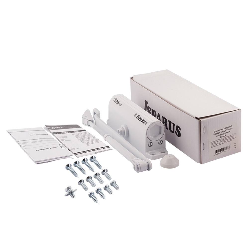 ДОВОДЧИК ДВЕРНОЙ НОРА-М 430 ISPARUS (ОТ 50 ДО 110КГ) (БЕЛЫЙ) МОРОЗОСТОЙКИЙ