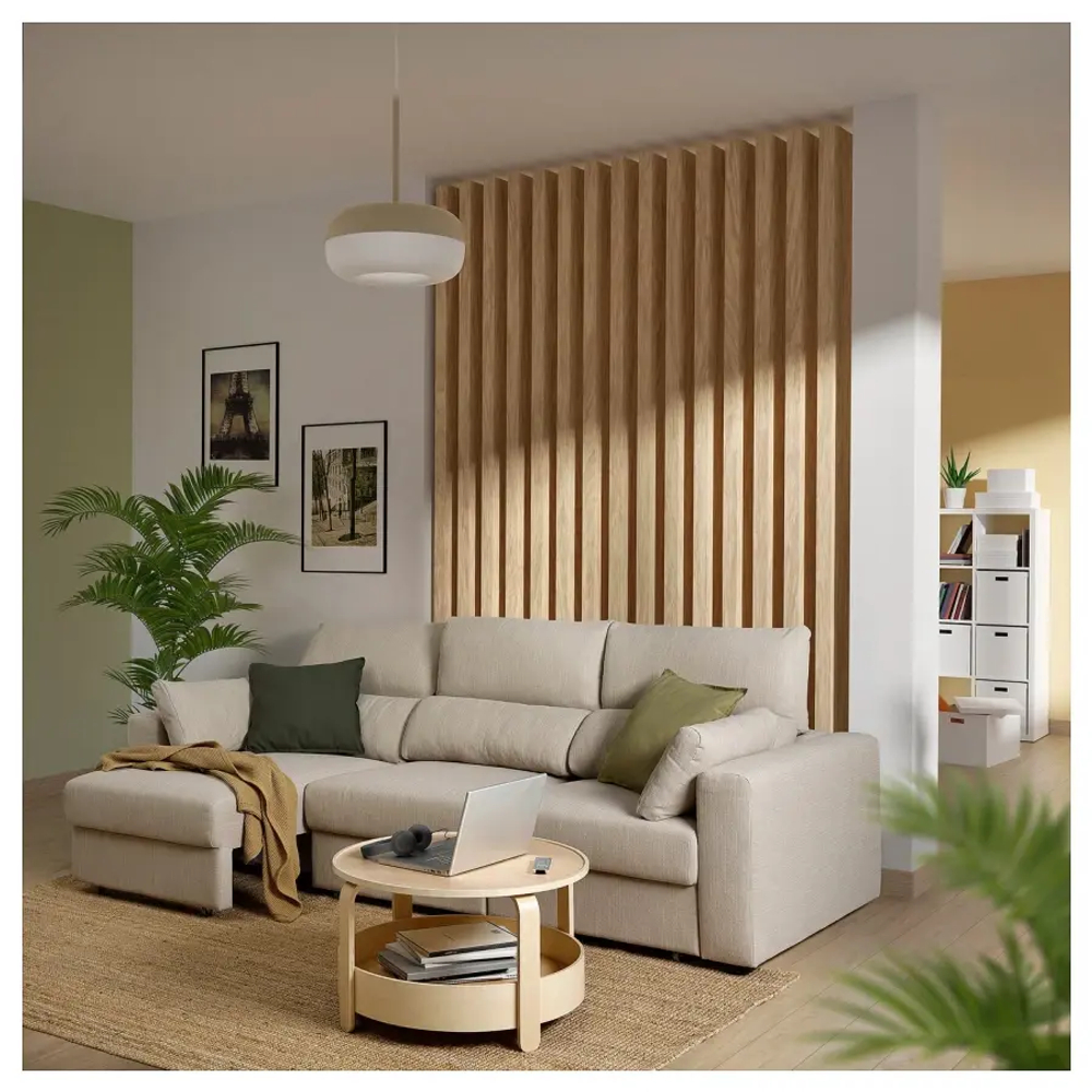 3-местный диван - IKEA ESKILSTUNA/ЭСКИЛЬСТУНА ИКЕА, 81х58х111 см, бежевый