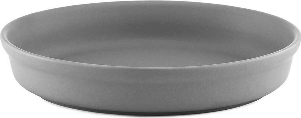 Блюдо сервировочное Normann Copenhagen Obi, круглое, фарфор, 20 см, серое