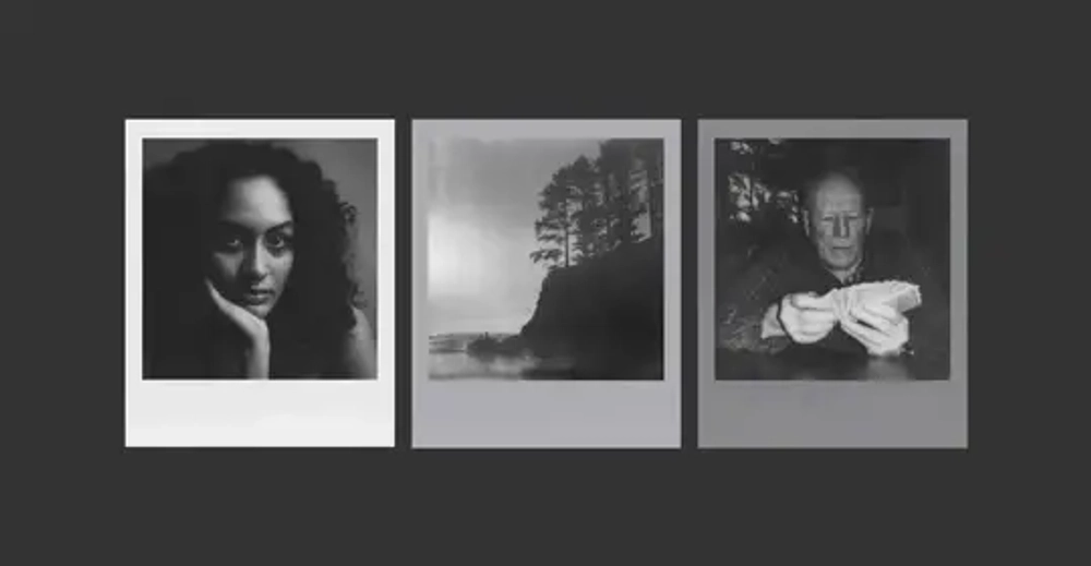 Кассета Polaroid B&W 600 Film Monochrome Flames (8 Instant Photos)