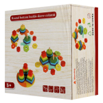 Развивающая игрушка деревянная Сортер на гвоздиках 3 элемента, основа пазл, коробка C-41686