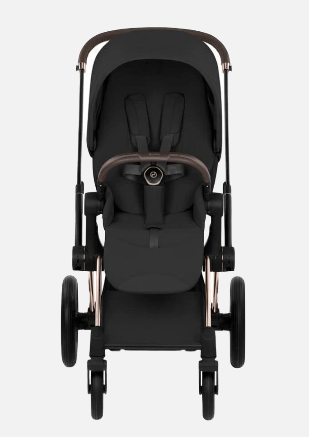Cybex Priam 5 Style, в цвете Sepia Black (шасси Rose Gold) + автокресло Cybex Cloud G3