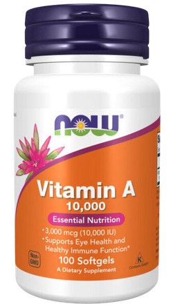 Now Foods Vitamin A 10000 ME 100 softgels, Витамин А