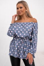 Блуза Романтичная особа (горошек) Б11-156 Nikol