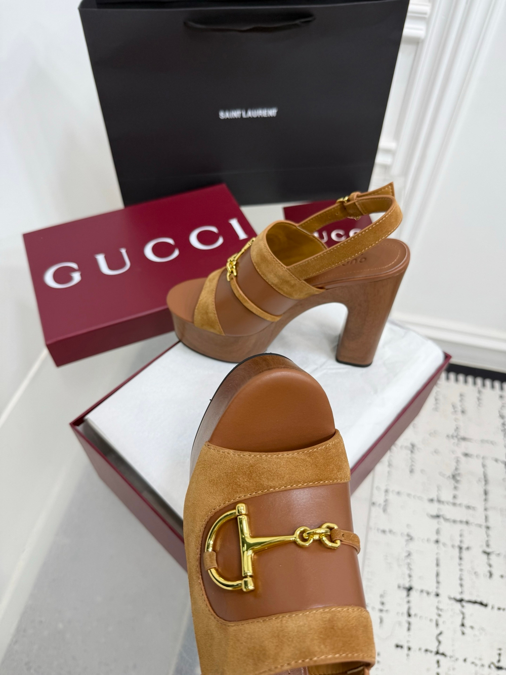 Gucci Horsebit Platform Sandal