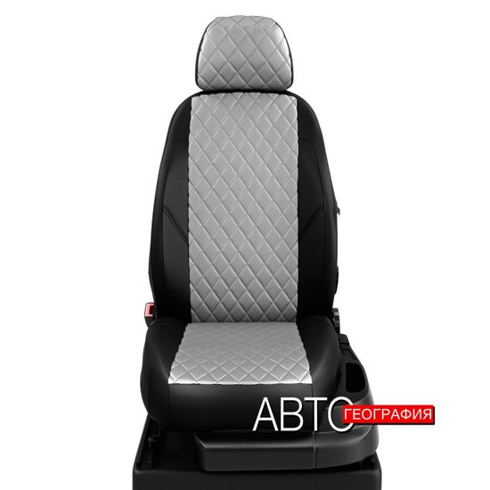 Чехлы на сиденья Citroen C-Crosser (2007-2013) из экокожи "Ромб"