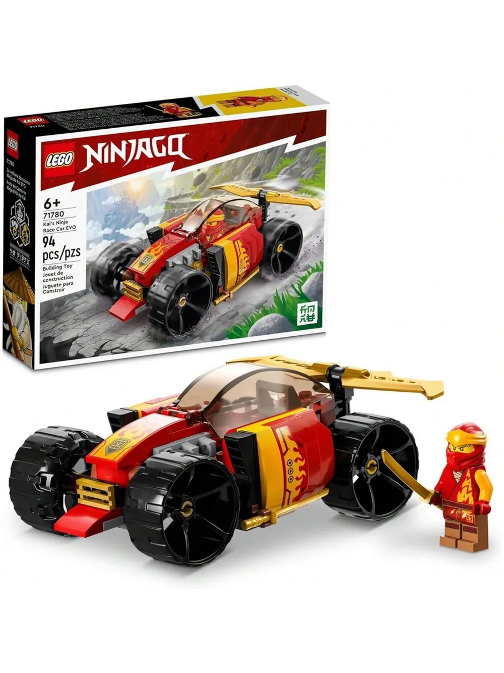 LEGO Ninjago 71780 «Гоночный автомобиль ниндзя Кая» — динамичная модель