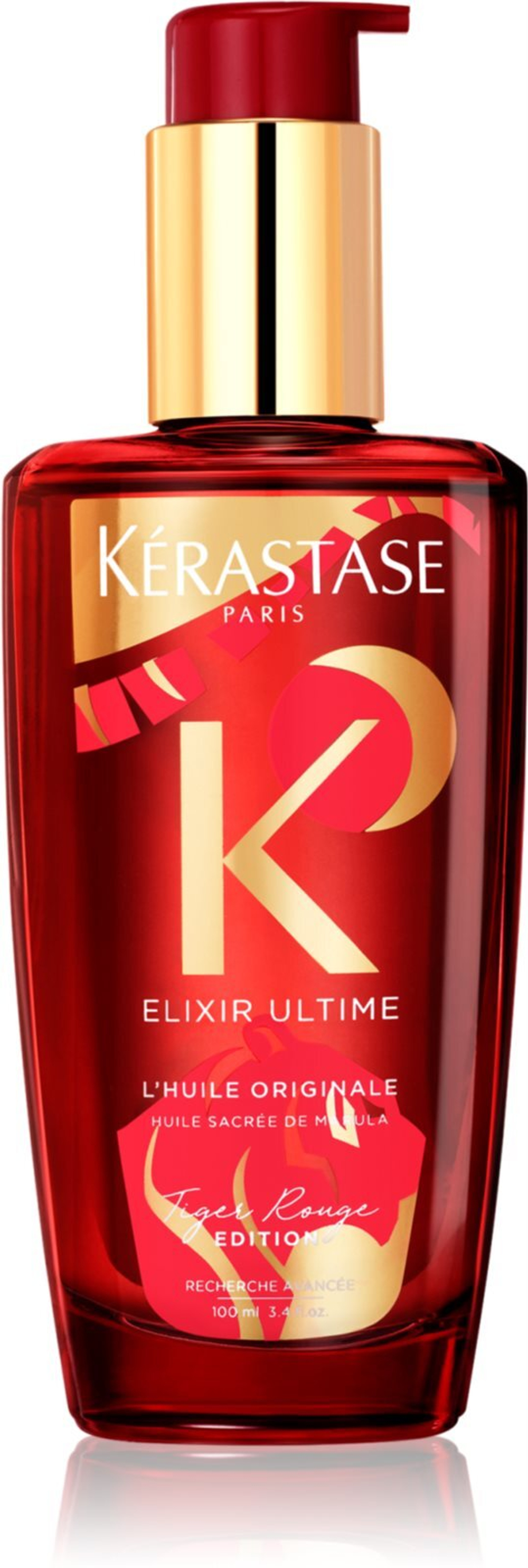 Kérastase Elixir Ultime L'huile Originale Édition Rouge - питательное масло для блеска и смягчения волос /   100  ml  / GTIN 3474636930791