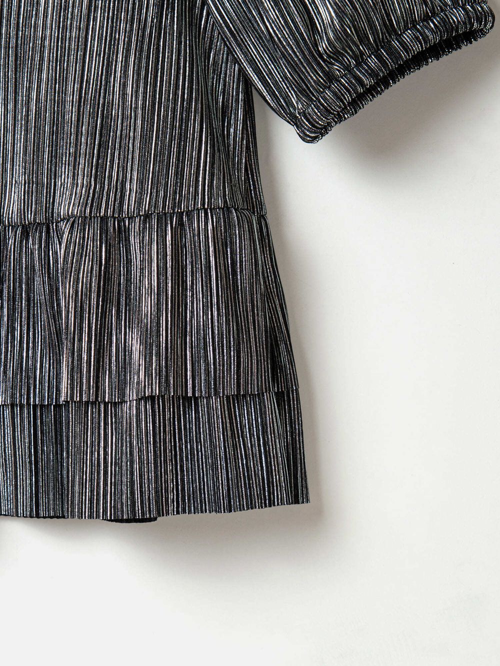 Топ с баской "Серебро"