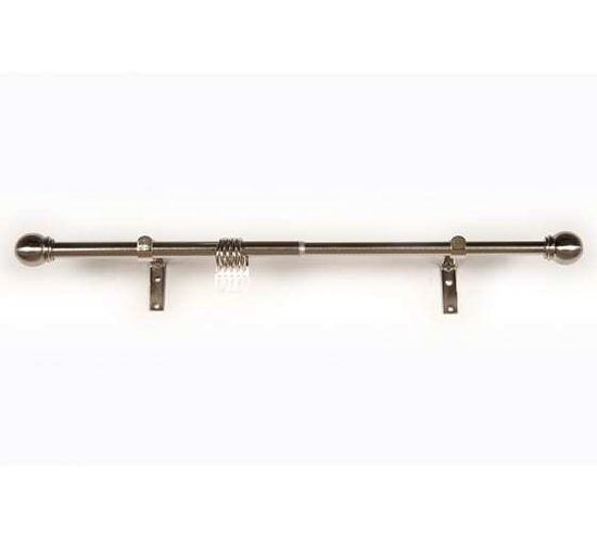 Карниз 1 рядн металл телескоп. Магеллан 1,6-3,0 Нерж.сталь/Болонья