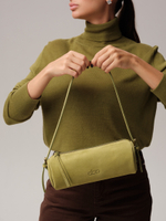 Замшевая сумка DBR 31343 киви/велюр