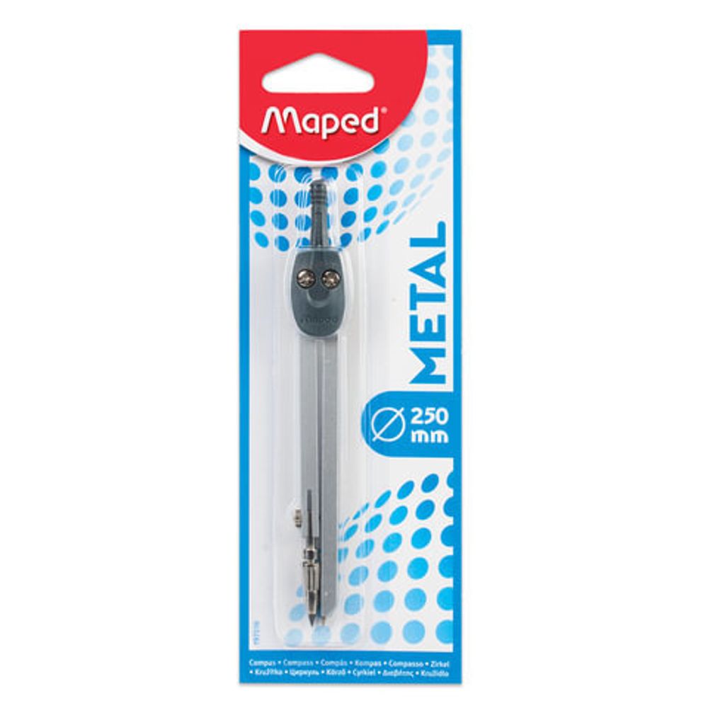 Циркуль MAPED (Франция) "Start", 130 мм, металлический, грифель 2 мм, блистер, 197510