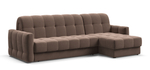Угловой диван Босс Слип 160 Велюр Монолит Мокко