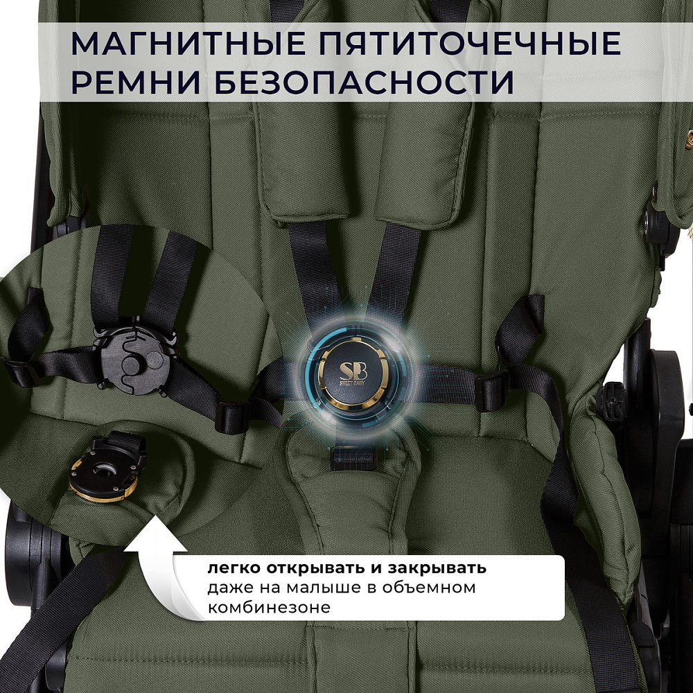 Детская коляска Sweet Baby Stella Plus Therma 2 в 1 427416 Green